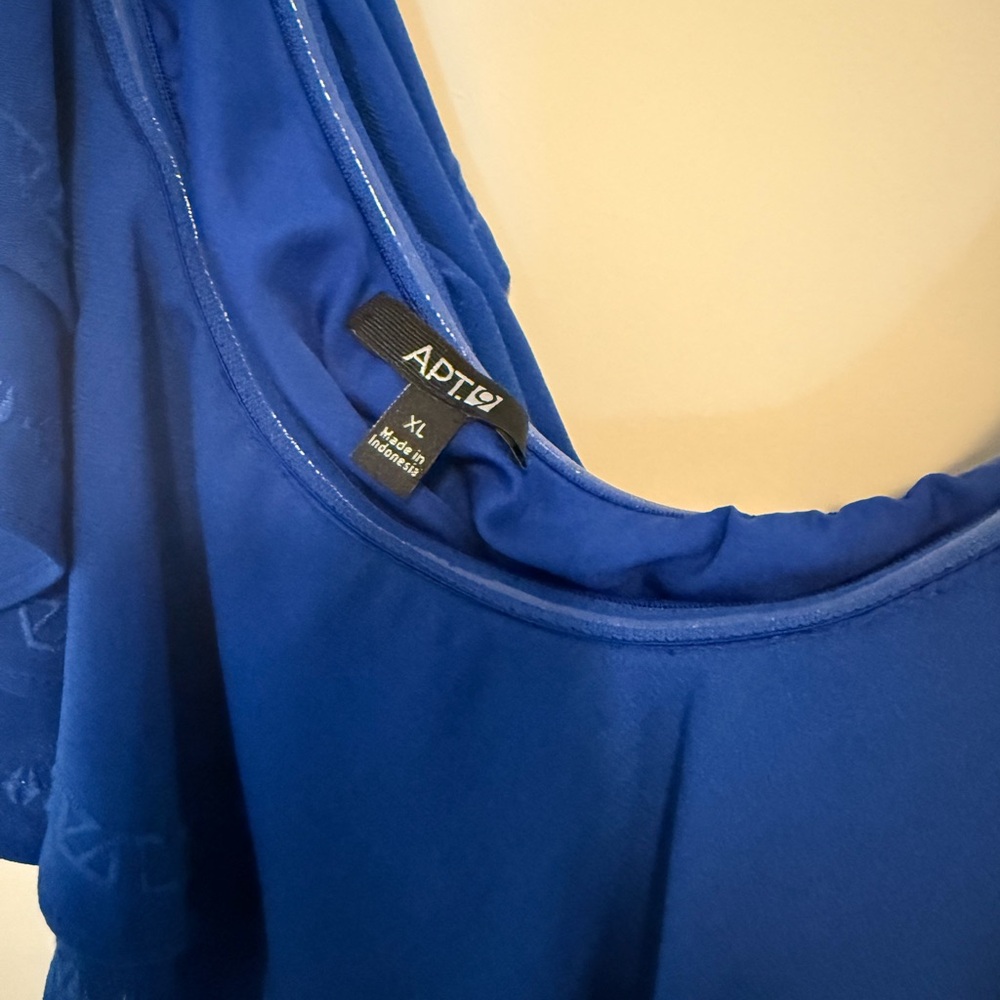 NWOT apt.9 dress one shoulder/ruffle details - Picture 7 of 13